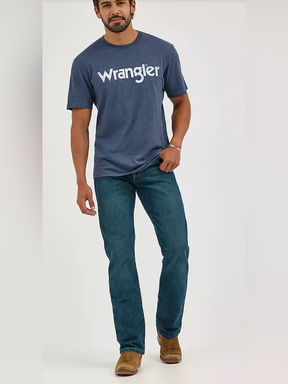 Wrangler cowboy retro slim bootcut dark wash men’s denim jeans Size 30X36